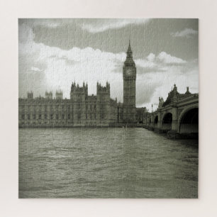 Big Ben Parlament in Black & White 20x20 - 676 pc