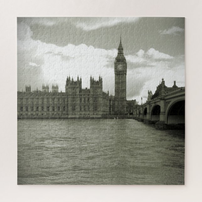 Big Ben Parlament in Black & White 20x20 - 676 pc (Vertikal)