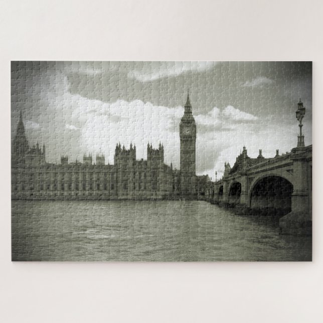 Big Ben Parlament in Black & White 20x30 -1014 pc (Horizontal)