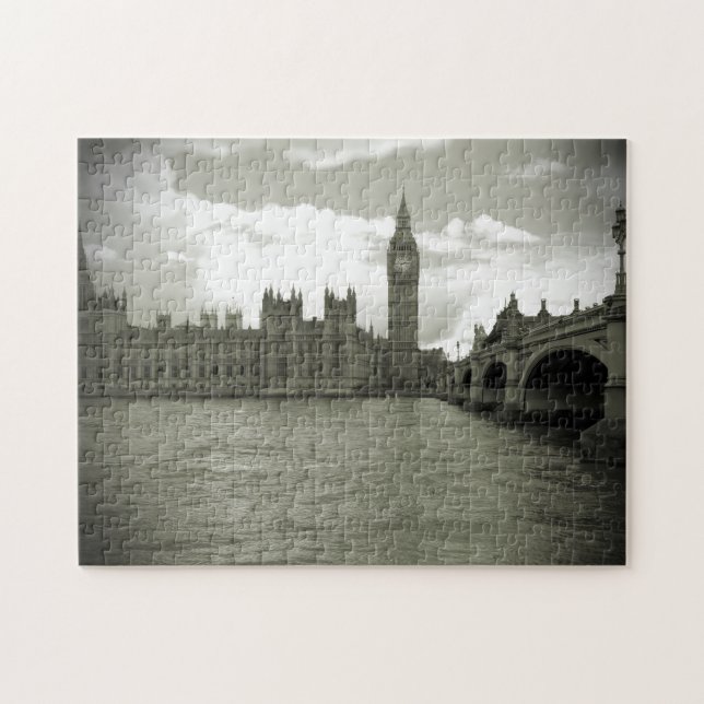 Big Ben Parlament in Schwarz & Weiß 11x14 - 252 pc (Horizontal)