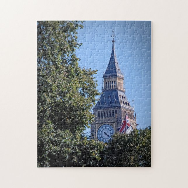 Big Ben Pinking Through the Trees - 11x14 - 252 pc (Vertikal)