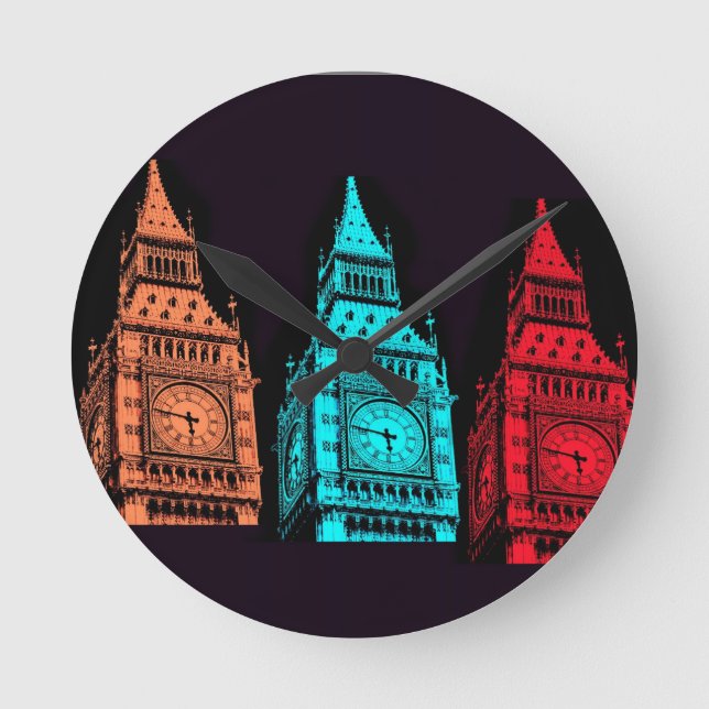 Big Ben Runde Wanduhr (Vorderseite)