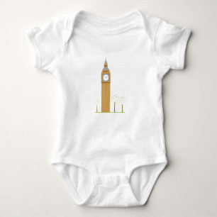 Big Ben Tower Baby Strampler