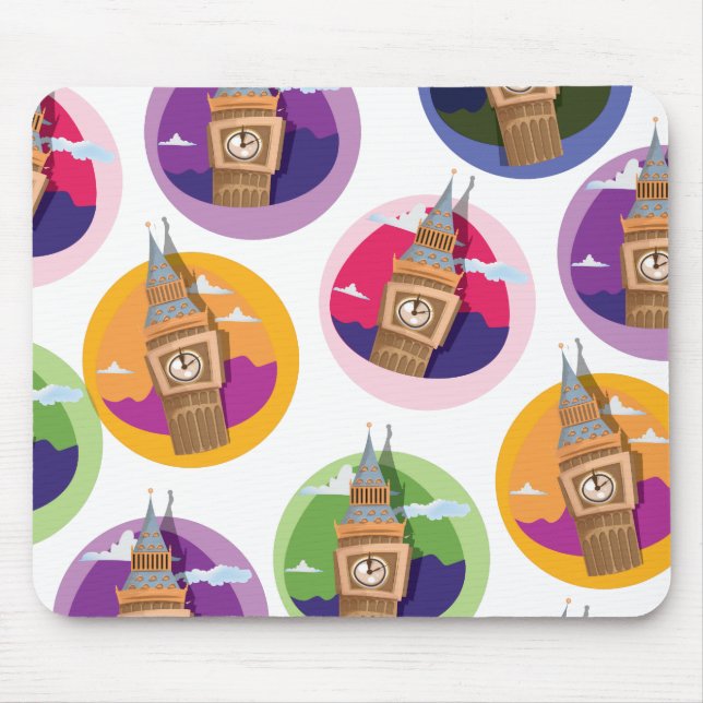 Big Ben Uhrturm Westminster Mousepad (Vorne)