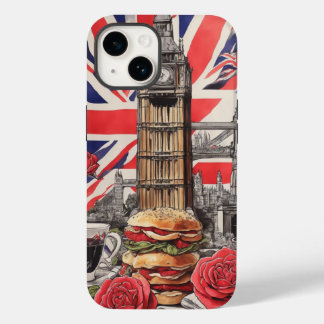 Big Ben und die Rose von England 1 Case-Mate iPhone 14 Hülle