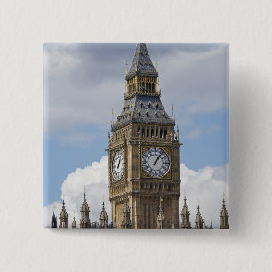 Big Ben und Houses of Parliament, London, Button
