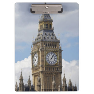 Big Ben und Houses of Parliament, London, Klemmbrett