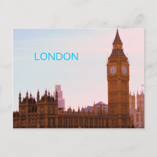 Big Ben und Postcard des britischen Parlaments Postkarte