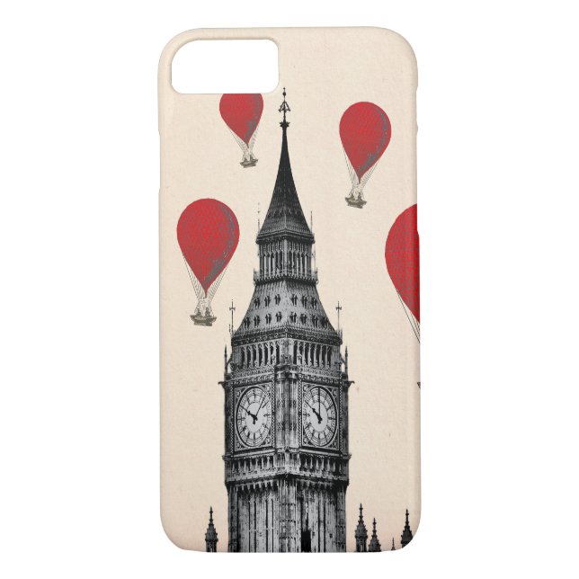 Big Ben und Red Hot Air Balloons 2 Case-Mate iPhone Hülle (Rückseite)