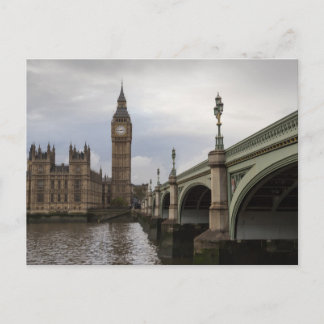 Big Ben und Westminster Bridge Postkarte