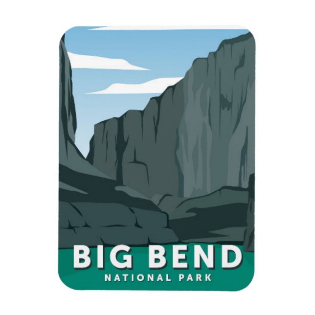 Big Bend National Park Texas Magnet (Vertikal)
