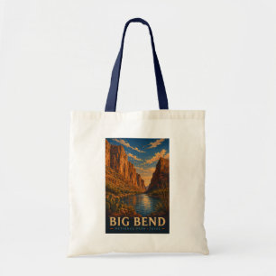 Big Bend National Park Texas Moderner Holzblockdru Tragetasche