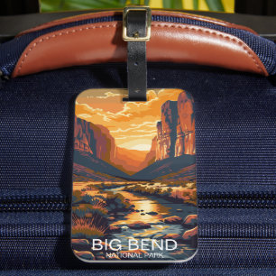 Big Bend National Park Texas Retro Reisen Gepäckanhänger
