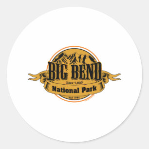 Big Bend National Park, Texas Runder Aufkleber