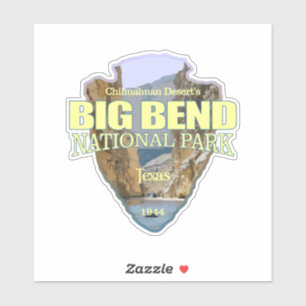 Big Bend Nationalpark (Arrowhead) Aufkleber