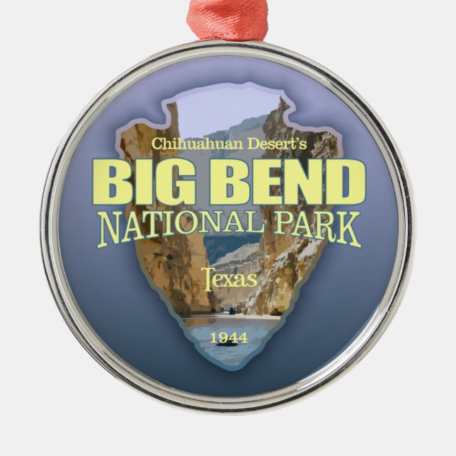 Big Bend Nationalpark (Arrowhead) Ornament Aus Metall (Vorne)