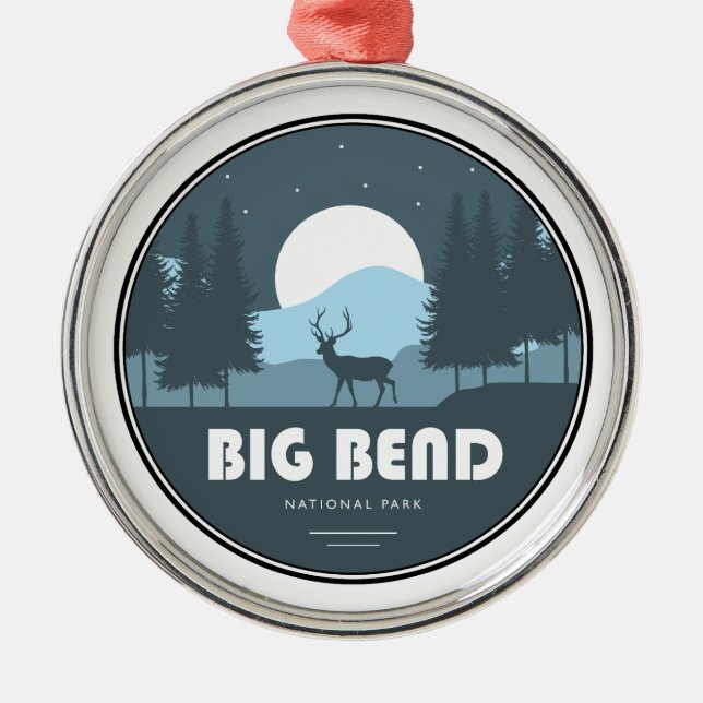 Big Bend Nationalpark Deer Ornament Aus Metall (Vorne)