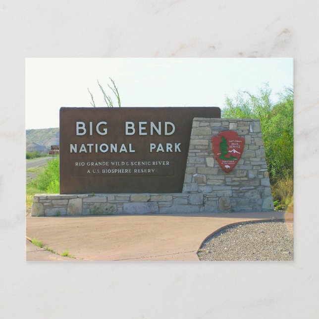 Big Bend Nationalpark Postkarte (Vorderseite)