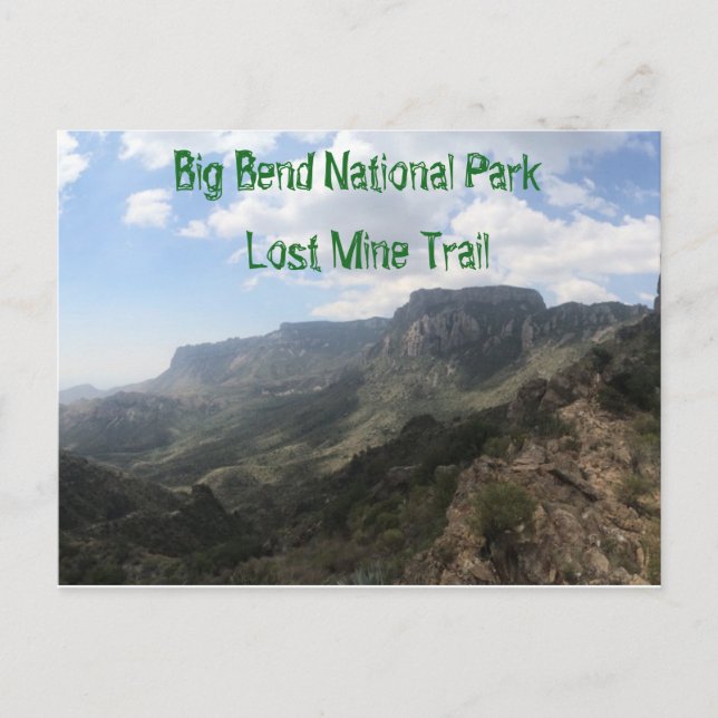 Big Bend Nationalpark Postkarte (Vorderseite)