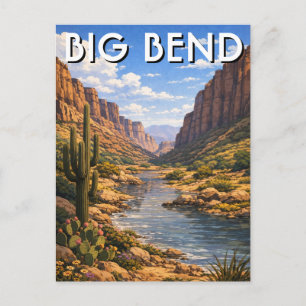 Big-Bend-Nationalpark Reise Postkarte