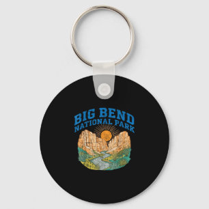 Big Bend Nationalpark Retro-Canyon-Sonnenfluss Schlüsselanhänger