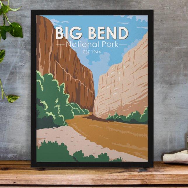 Big Bend Nationalpark Rio Grande Vintag Poster (Von Creator hochgeladen)