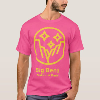 Big Bend Nationalpark Teatro Minimalistisch Retro T-Shirt