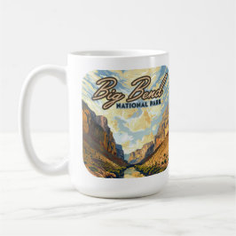 Big Bend Nationalpark Texas Desert Retro Kaffeetasse