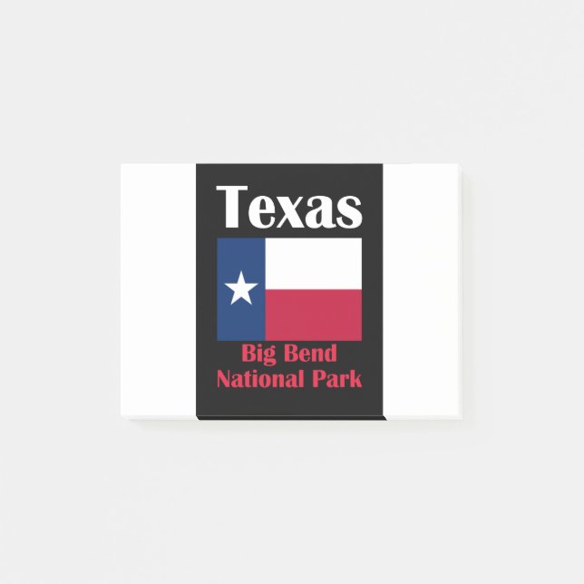 Big Bend Nationalpark TX Post-it Klebezettel (Vorderseite)