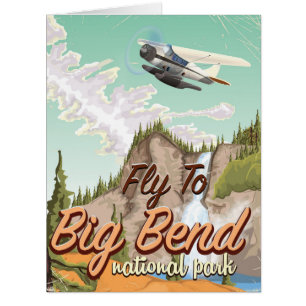 Big Bend Nationalpark Vintage-Reiseposter