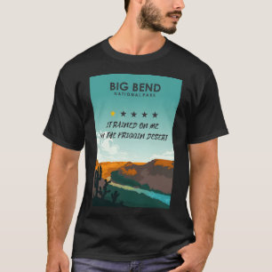 Big Bend One Star Review Subpar Nationalpark Post T-Shirt