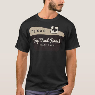 Big Bend Ranch Staat Park Texas Begrüßungszeichen T-Shirt
