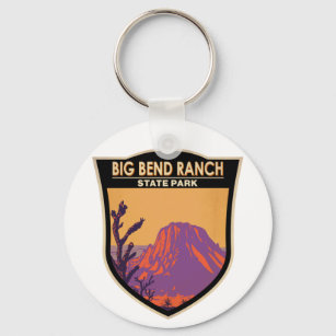 Big Bend Ranch Staat Park Texas Vintag Schlüsselanhänger