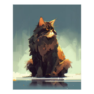 Big Beutiful und Majestic Cat Fotodruck