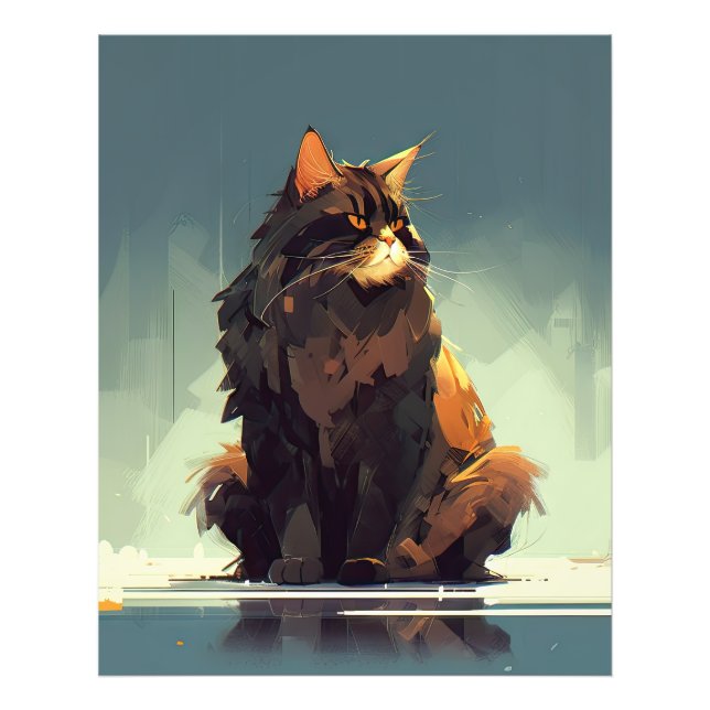 Big Beutiful und Majestic Cat Fotodruck (Vorne)