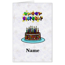 Big Big Happy Birthday wünscht Geburtstagskarte