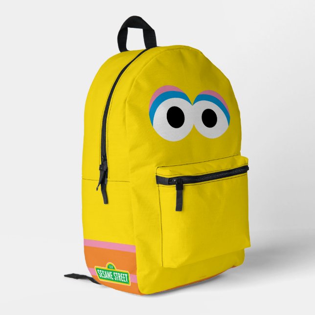 Big Bird Bedruckter Rucksack (Rückseitige Ecke links)