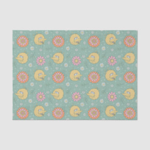 Big Bird Good Vibes Floral Pattern Seidenpapier