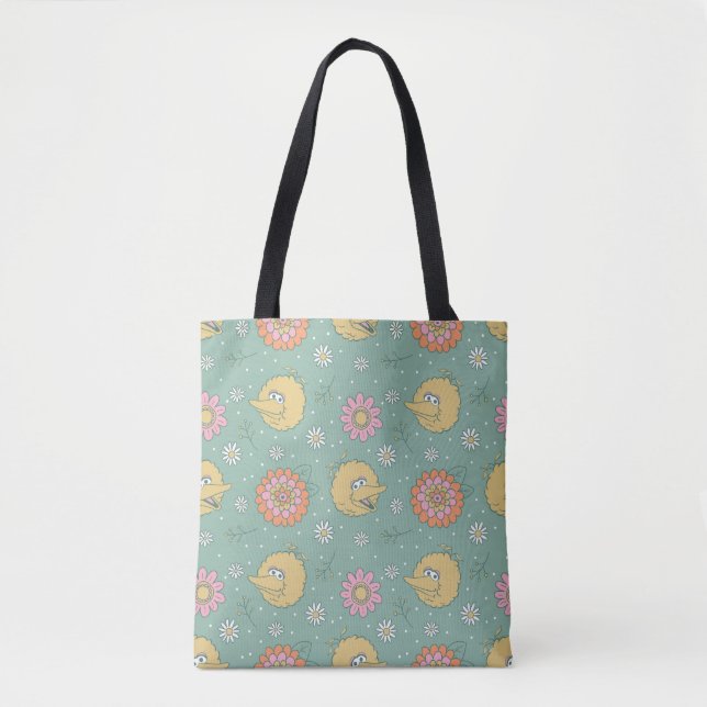 Big Bird | Good Vibes Floral Pattern Tasche (Vorderseite)
