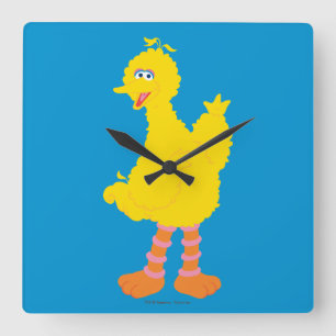 Big-Bird-Grafik Quadratische Wanduhr
