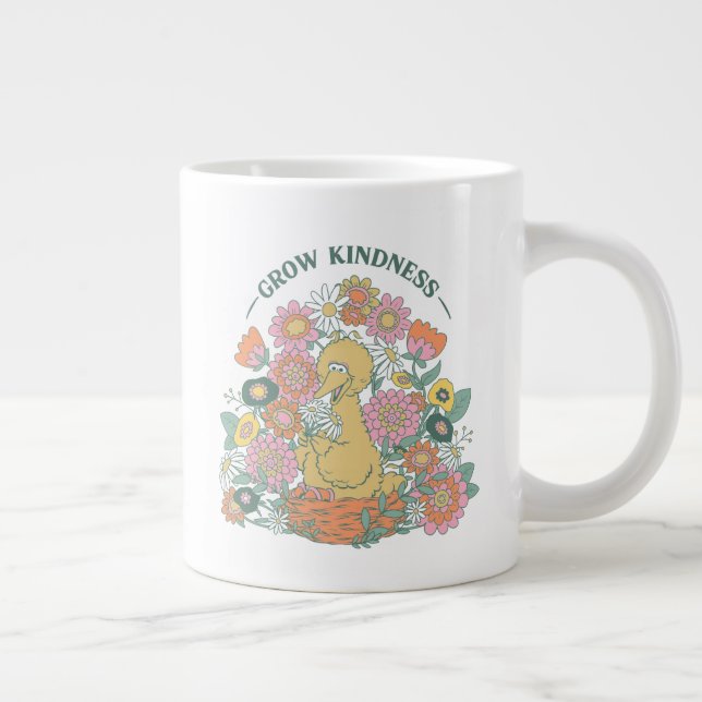 Big Bird | Grow Kindness floral Graphic Jumbo-Tasse (Rechts)
