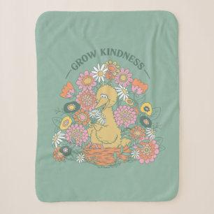Big Bird Grow Kindness floral Graphic Sherpadecke