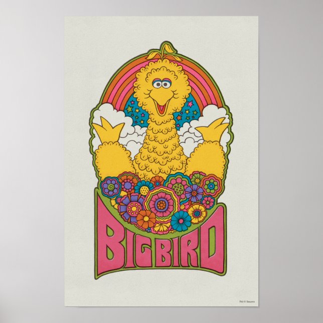 Big Bird | Psychedelisch Poster (Vorne)