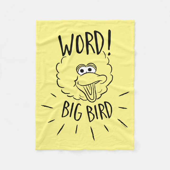 Big Bird Skate Logo - Word! Big Bird Fleecedecke (Vorderseite)