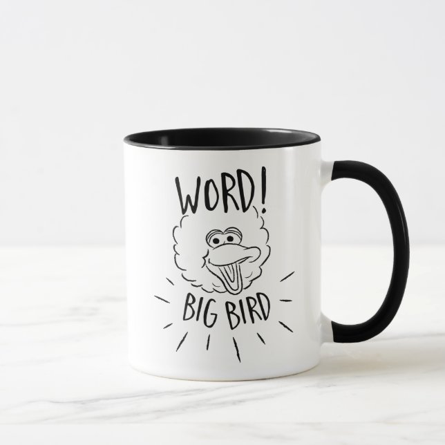 Big Bird Skate Logo - Word! Big Bird Tasse (Rechts)