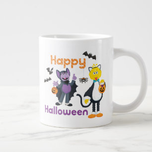 Big Bird und Count   Happy Halloween Jumbo-Tasse