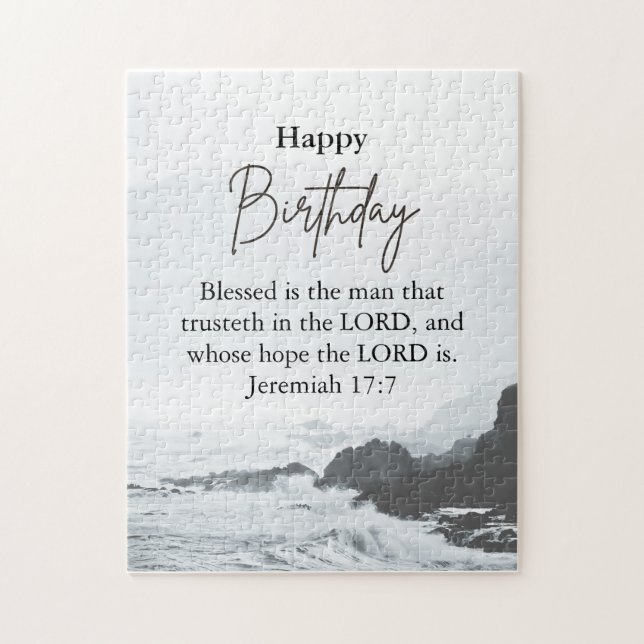 Big Birthday Vater Serene Ocean Scripting Text (Vertikal)