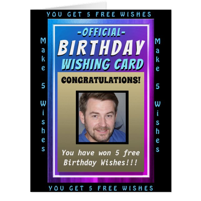 Big Birthday wünscht Grußkarte (Vorderseite)