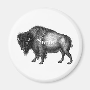 Big Bison Buffalo Thunder_Cove Magnet