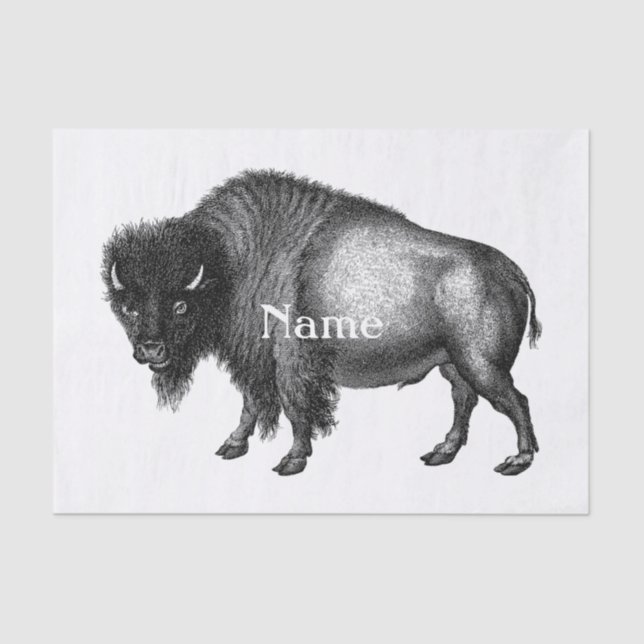 Big Bison Buffalo Thunder_Cove  Seidenpapier (Vorderseite)